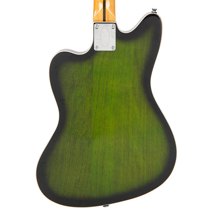 Vintage REVO Series 'Surfmaster' Thinline Twin Electric Guitar - Greenburst