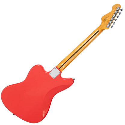 Vintage REVO Series 'Surfmaster 90' Electric Guitar - Firenza Red