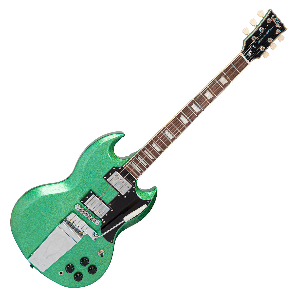 Vintage Limited Edition 30th Anniversary VS6 Electric Guitar ~ Green Metalflake