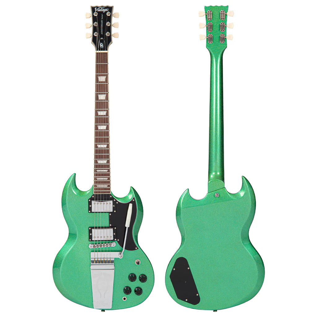 Vintage Limited Edition 30th Anniversary VS6 Electric Guitar ~ Green Metalflake