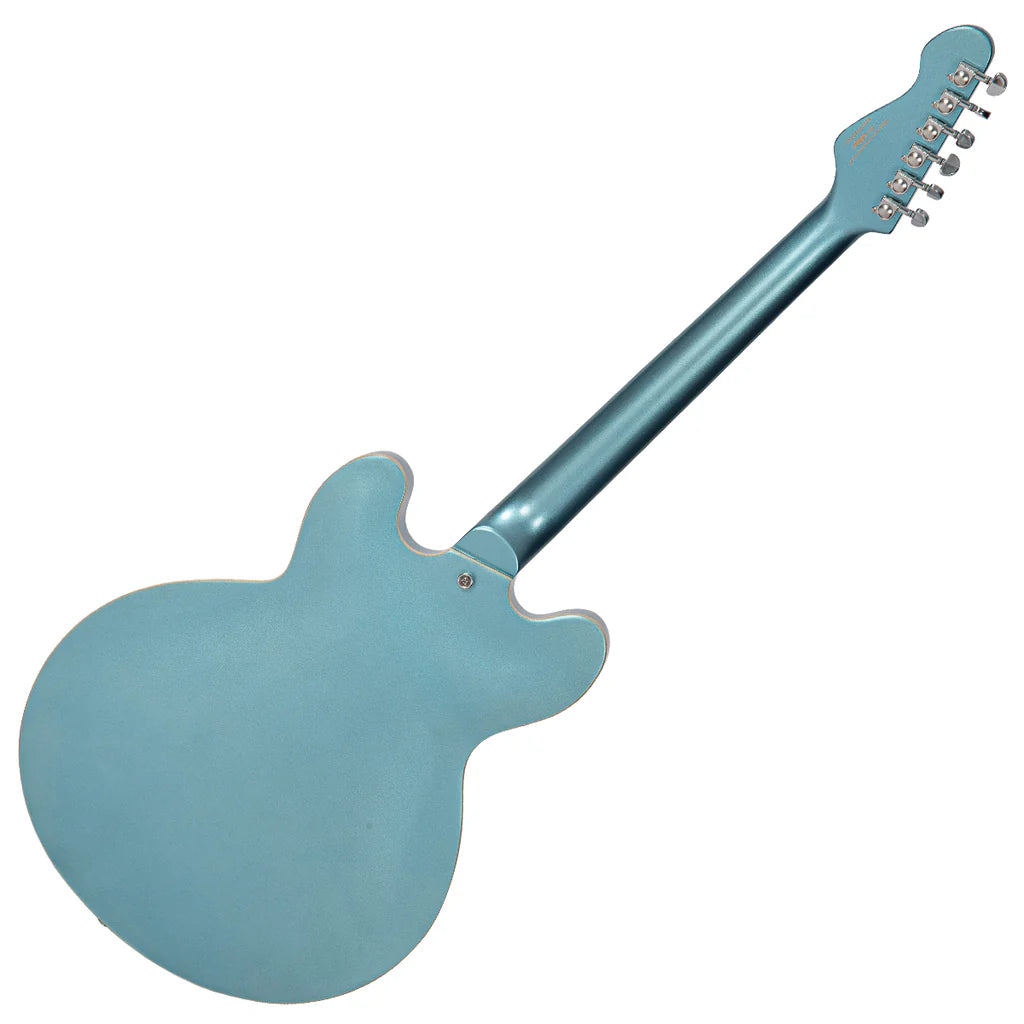 Vintage VSA550 ReIssued Semi-Hollow - Gun Hill Blue