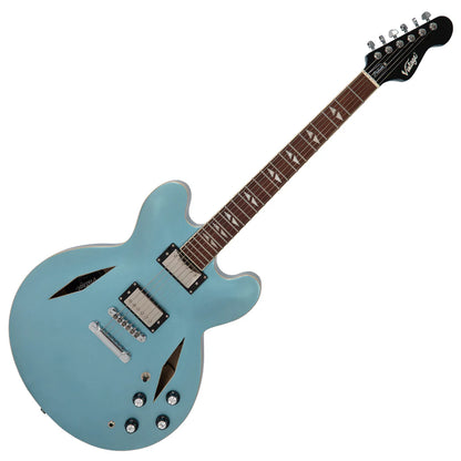 Vintage VSA550 ReIssued Semi-Hollow - Gun Hill Blue