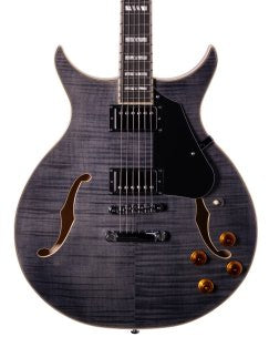 Washburn Hawk Semi-Hollow - Trans Black