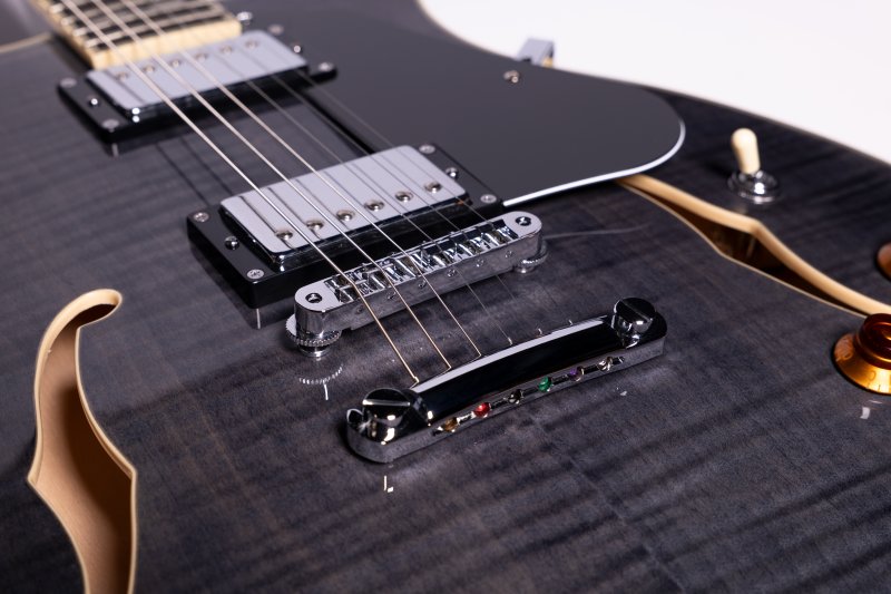 Washburn Hawk Semi-Hollow - Trans Black