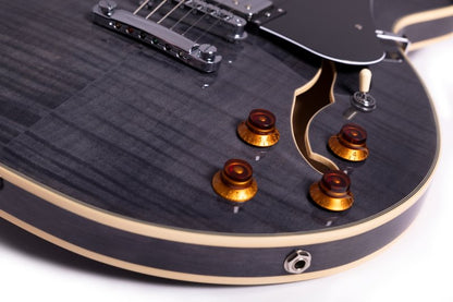 Washburn Hawk Semi-Hollow - Trans Black