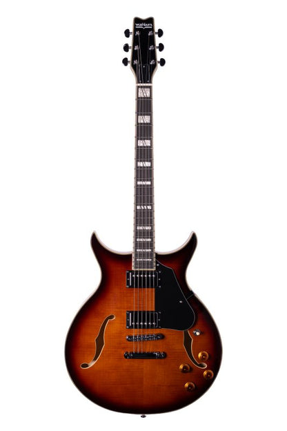 Washburn Hawk Semi-Hollow - Tobacco Sunburst