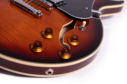 Washburn Hawk Semi-Hollow - Tobacco Sunburst