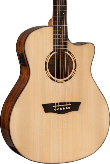Washburn O10SCE Woodline Orchestra Cutaway - Natural