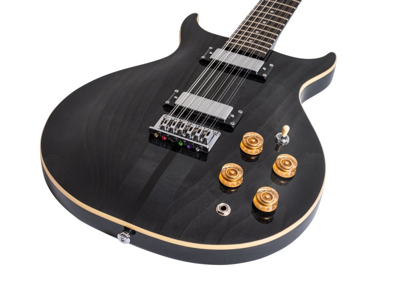 Washburn Hawk 12-string - Trans Black