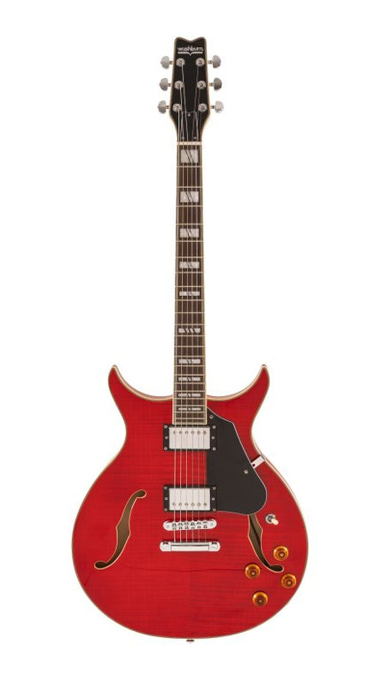 Washburn Hawk Semi-Hollow - Trans Red