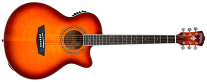 Washburn EA15 Festival Mini Jumbo Cutaway - Ice Tea Burst