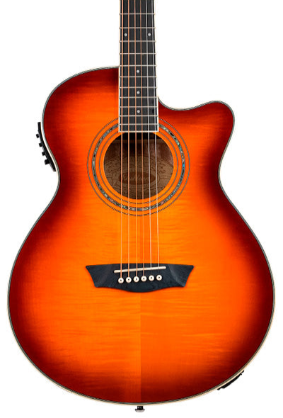 Washburn EA15 Festival Mini Jumbo Cutaway - Ice Tea Burst