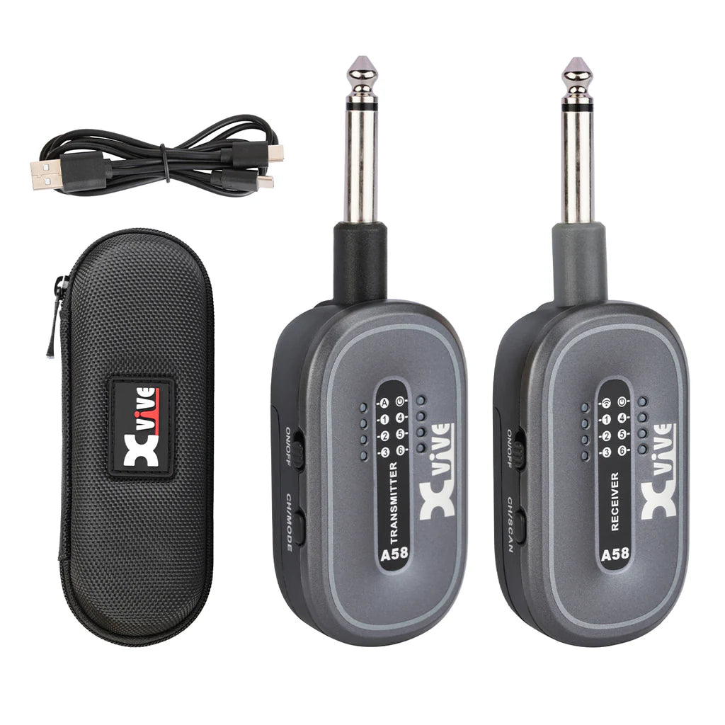 Xvive 5.8GHz Wireless Guitar System with Case