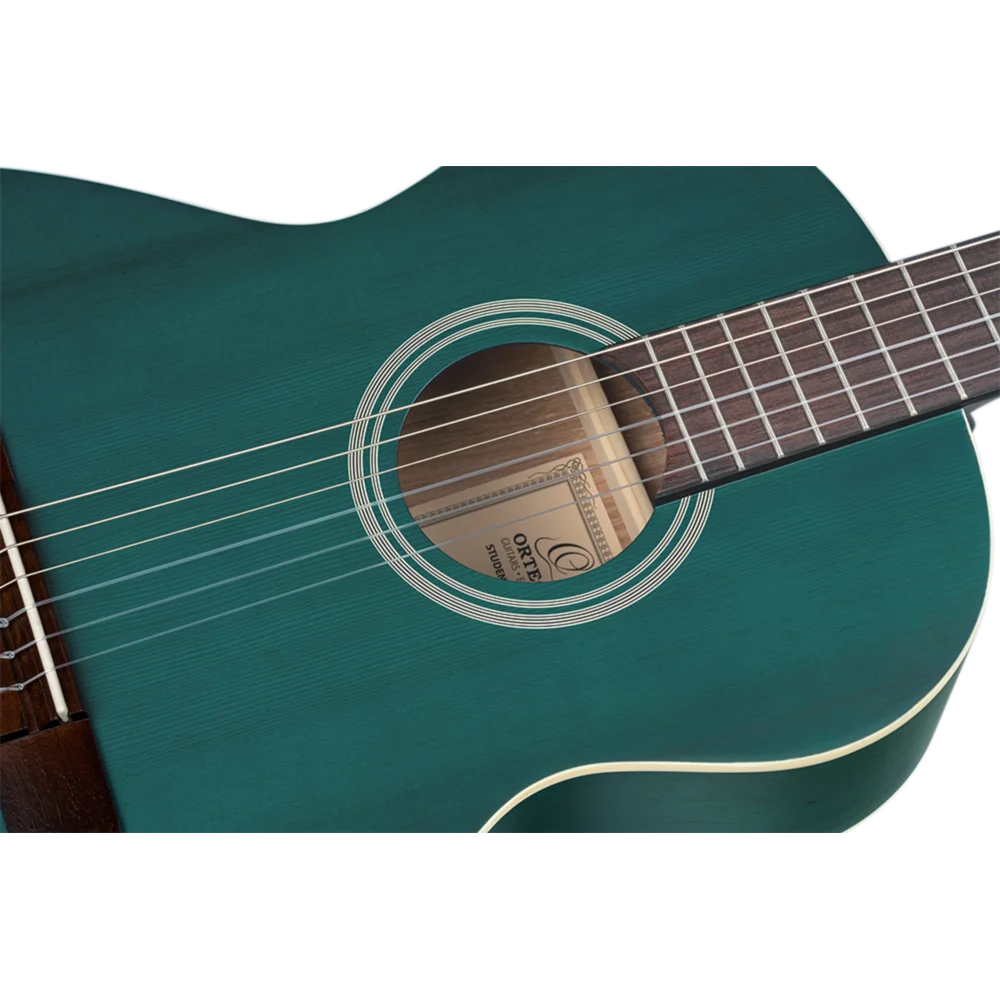 Ortega Student Series 3/4 Size - Spruce/Catalpa - Satin Ocean Blue