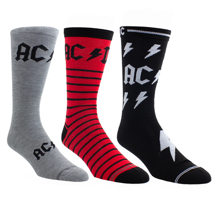 Perri's Socks - 3-Pack Gift Tin - AC/DC