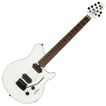 Sterling by Music Man Sub Axis - White w/ Black Binding