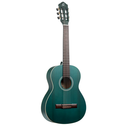 Ortega Student Series 3/4 Size - Spruce/Catalpa - Satin Ocean Blue