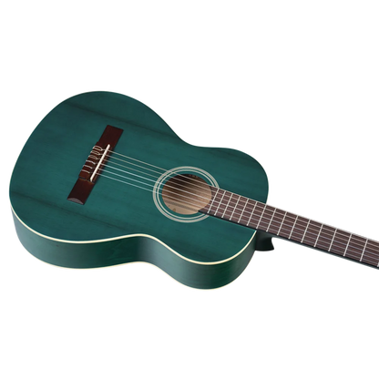 Ortega Student Series 3/4 Size - Spruce/Catalpa - Satin Ocean Blue