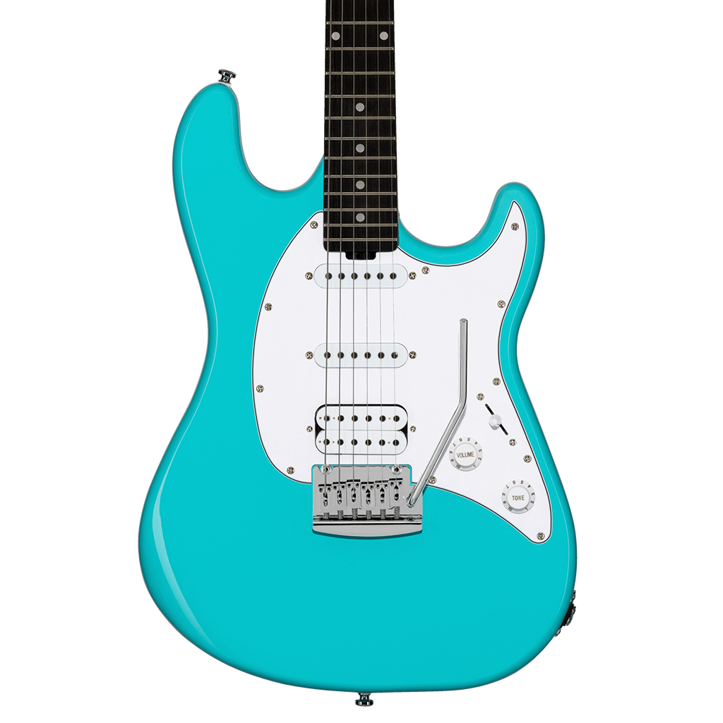 Sterling by Music Man Intro Series Cutlass CT20 HSS Amaranth Neck - Electric Blue