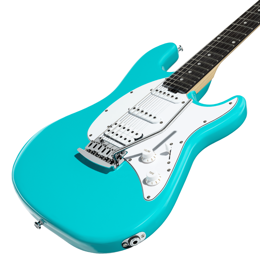 Sterling by Music Man Intro Series Cutlass CT20 HSS Amaranth Neck - Electric Blue