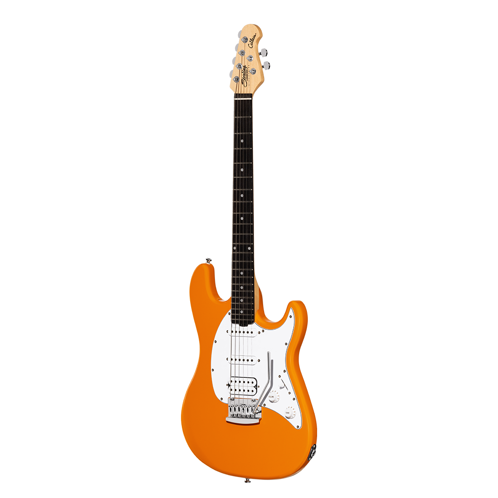 Sterling by Music Man Intro Series Cutlass CT20 HSS Amaranth Neck - Sunrise Orange