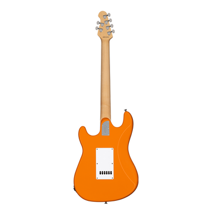 Sterling by Music Man Intro Series Cutlass CT20 HSS Amaranth Neck - Sunrise Orange