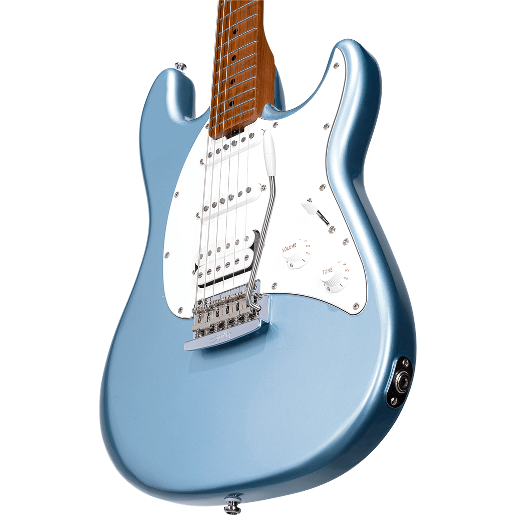 Sterling by Music Man Cutlass HSS - Firemist Silver (Maple Neck)