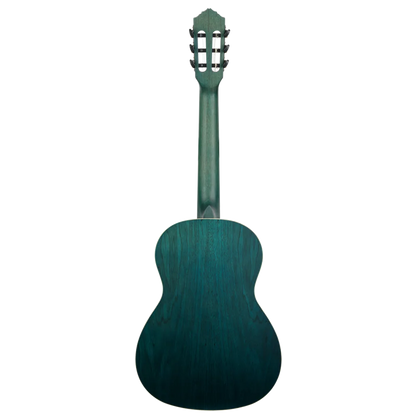 Ortega Student Series 3/4 Size - Spruce/Catalpa - Satin Ocean Blue