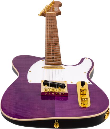 JET JT600 Electric Guitar - Purple Burst (Gold Hardware)