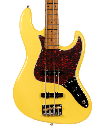 JET JJB300 Bass Guitar - Vintage Yellow