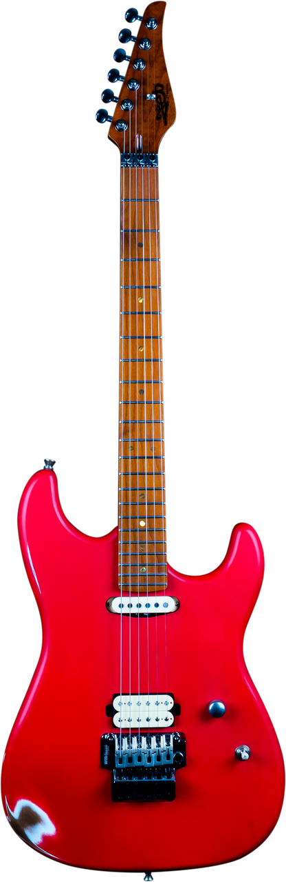 JET JS850 Electric Guitar - Red (Relic)