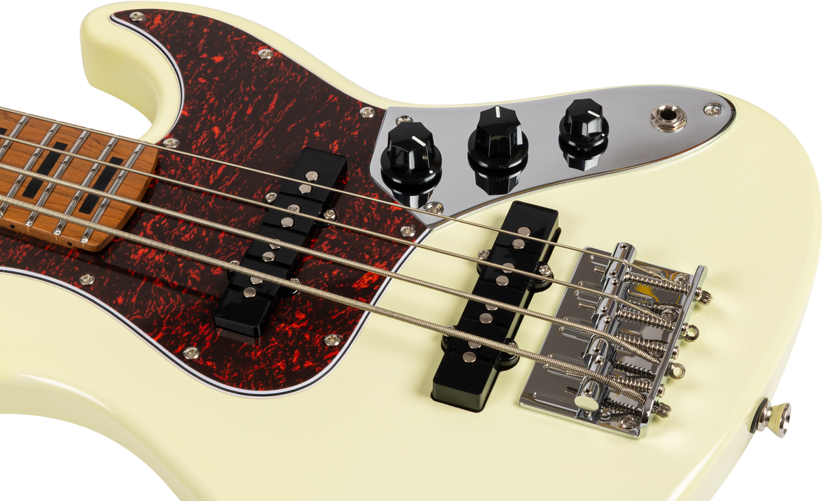 JET JB Travel Bass Guitar - White