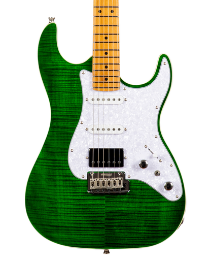 JET JS600 Electric Guitar - Trans Green