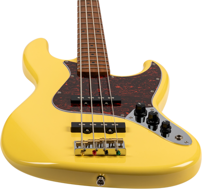 JET JJB300 Bass Guitar - Vintage Yellow
