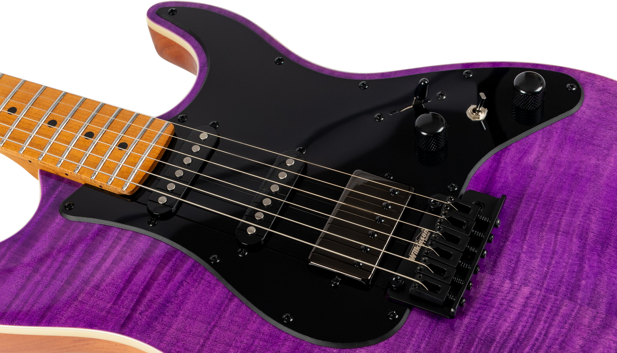 JET JS600 Electric Guitar - Trans Purple