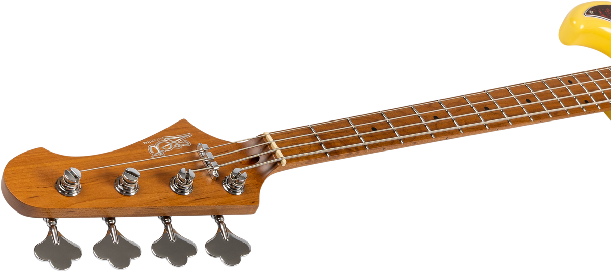 JET JJB300 Bass Guitar - Vintage Yellow