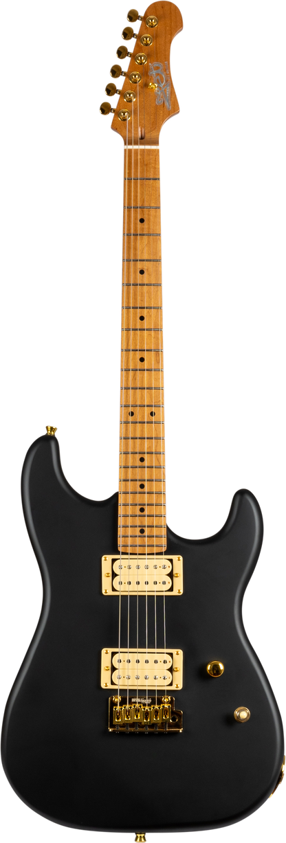 JET JS700 Electric Guitar - Matt Black (Gold Hardware)