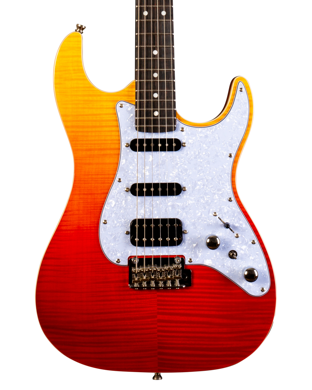 JET JS600 Electric Guitar - Trans Red