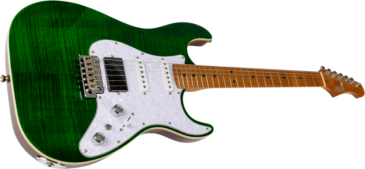 JET JS600 Electric Guitar - Trans Green