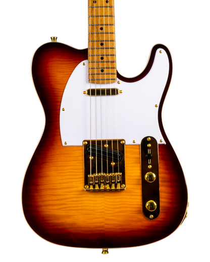 JET JT600 Electric Guitar - Tobacco Burst (Gold Hardware)