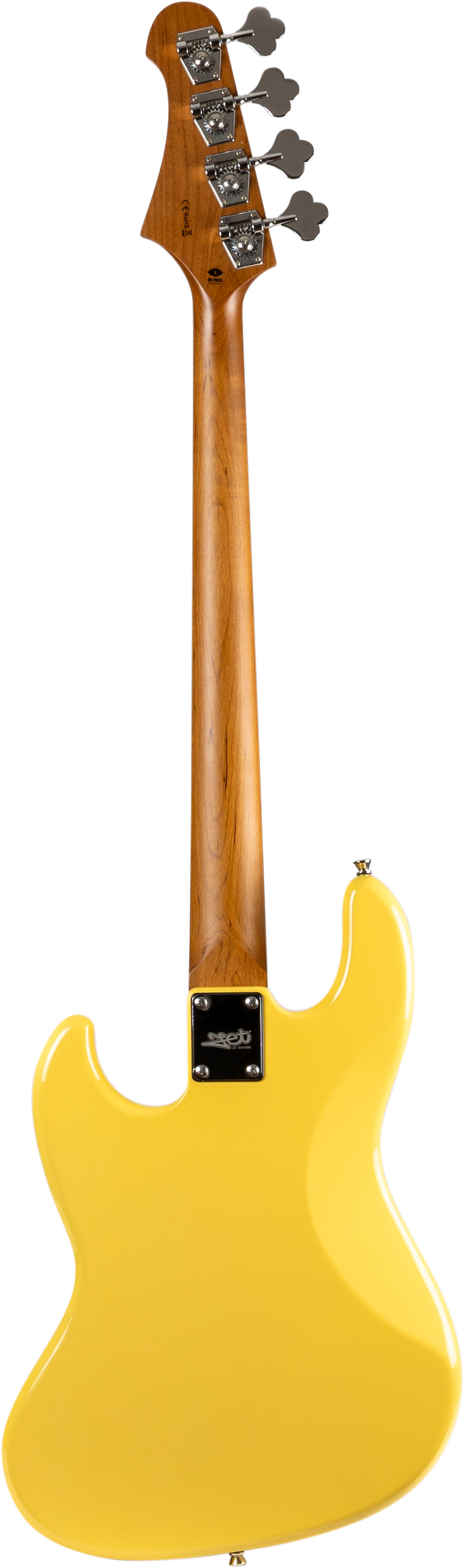 JET JJB300 Bass Guitar - Vintage Yellow