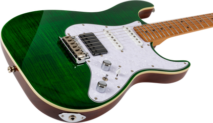 JET JS600 Electric Guitar - Trans Green