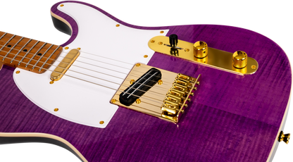 JET JT600 Electric Guitar - Purple Burst (Gold Hardware)