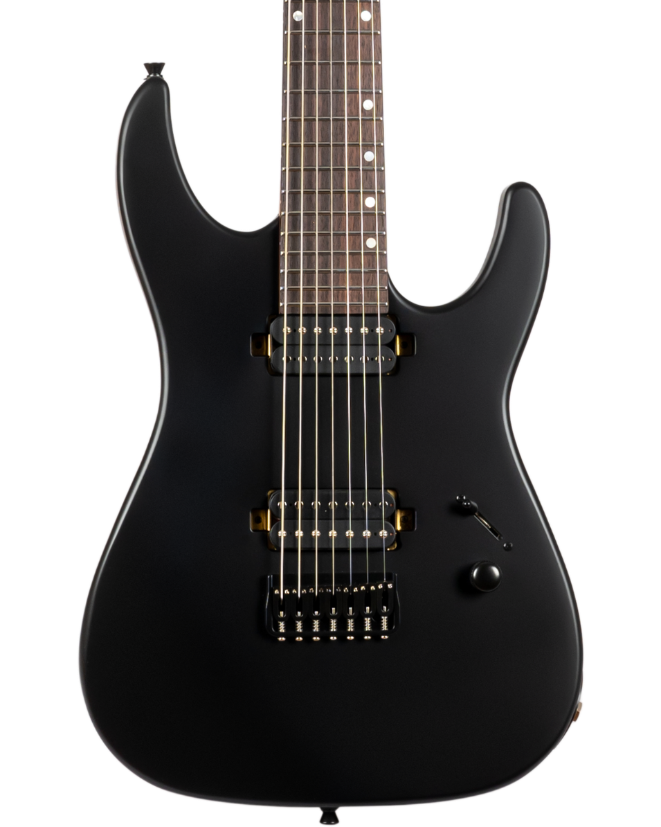 JET JS507 Electric Guitar - Satin Black (7 String)