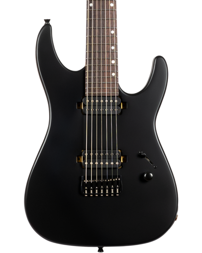 JET JS507 Electric Guitar - Satin Black (7 String)