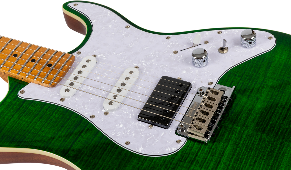 JET JS600 Electric Guitar - Trans Green