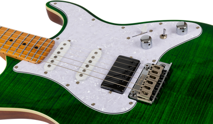 JET JS600 Electric Guitar - Trans Green