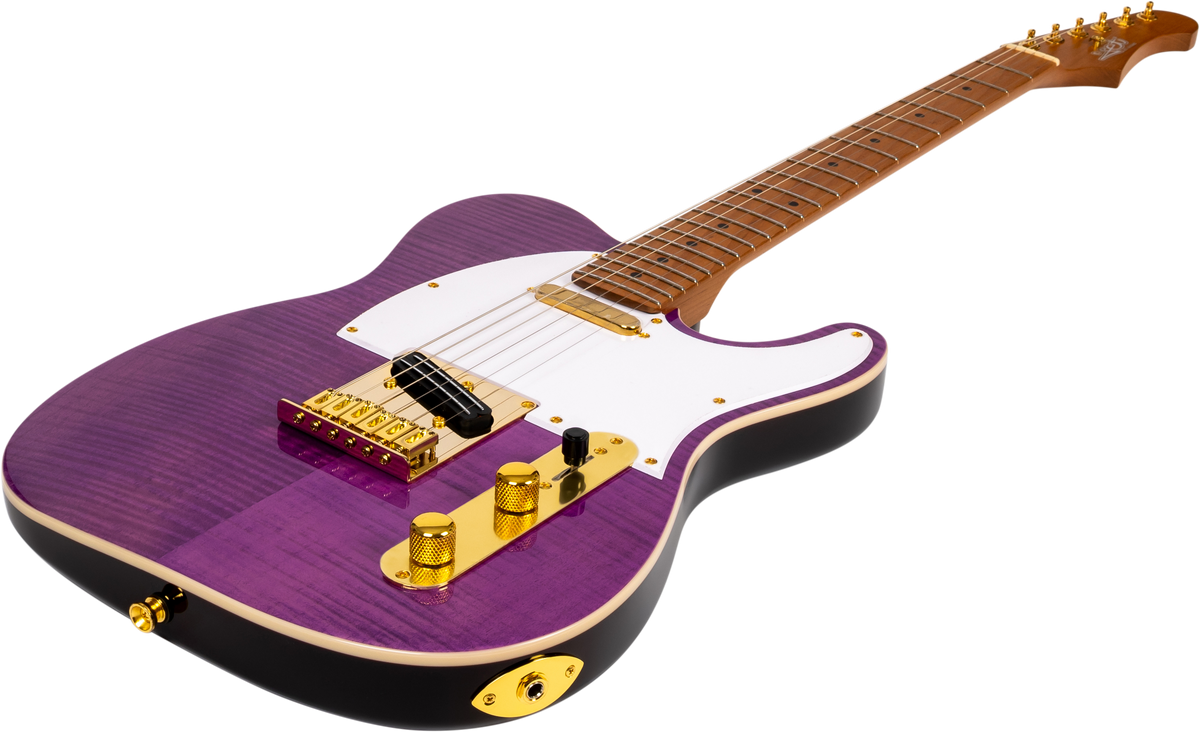 JET JT600 Electric Guitar - Purple Burst (Gold Hardware)