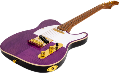 JET JT600 Electric Guitar - Purple Burst (Gold Hardware)