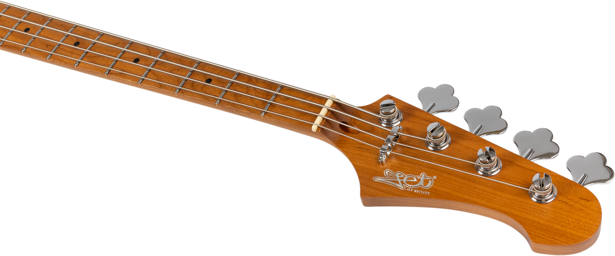 JET JJB300 Bass Guitar - Vintage Yellow